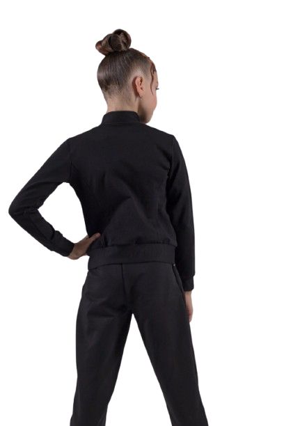 GF, QGA Tracksuit (Jacket+Pants) Black, Cotton, with Logo QG (30-44) view 5