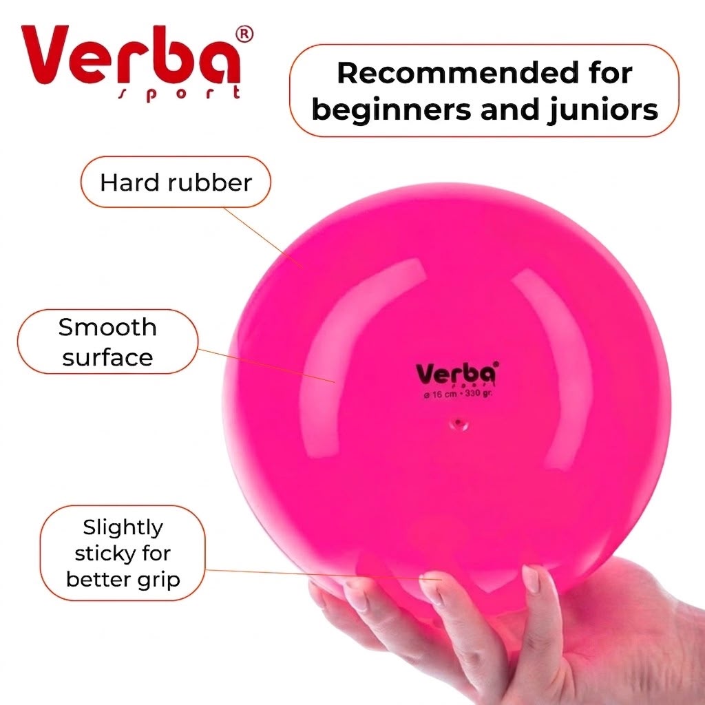 VERBA Sport Gymnastic ball 16 cm Juniors monochrome (Pink Neon) view 2
