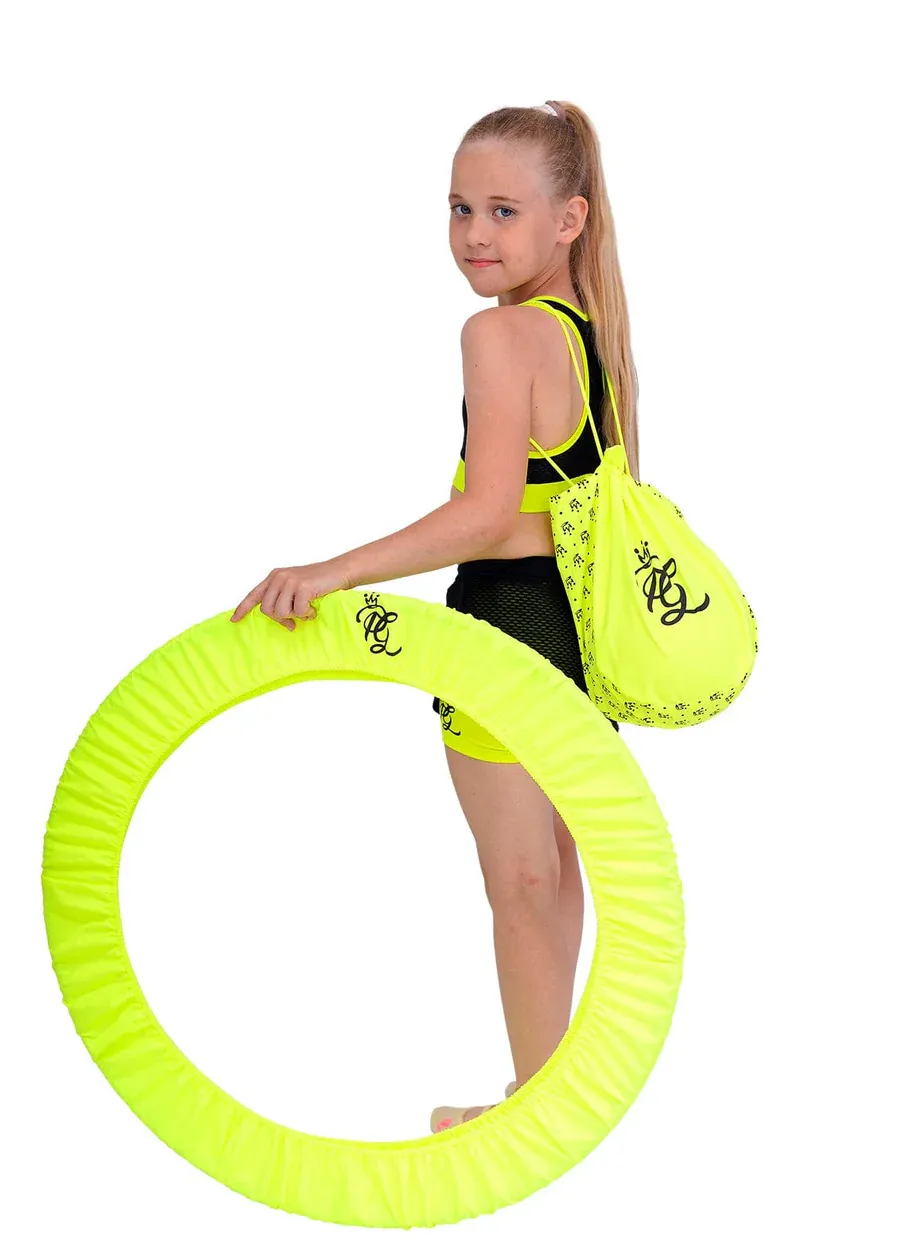 "PRINCESS of GYMNASTICS" Hoop case S-M (Lime) view 3