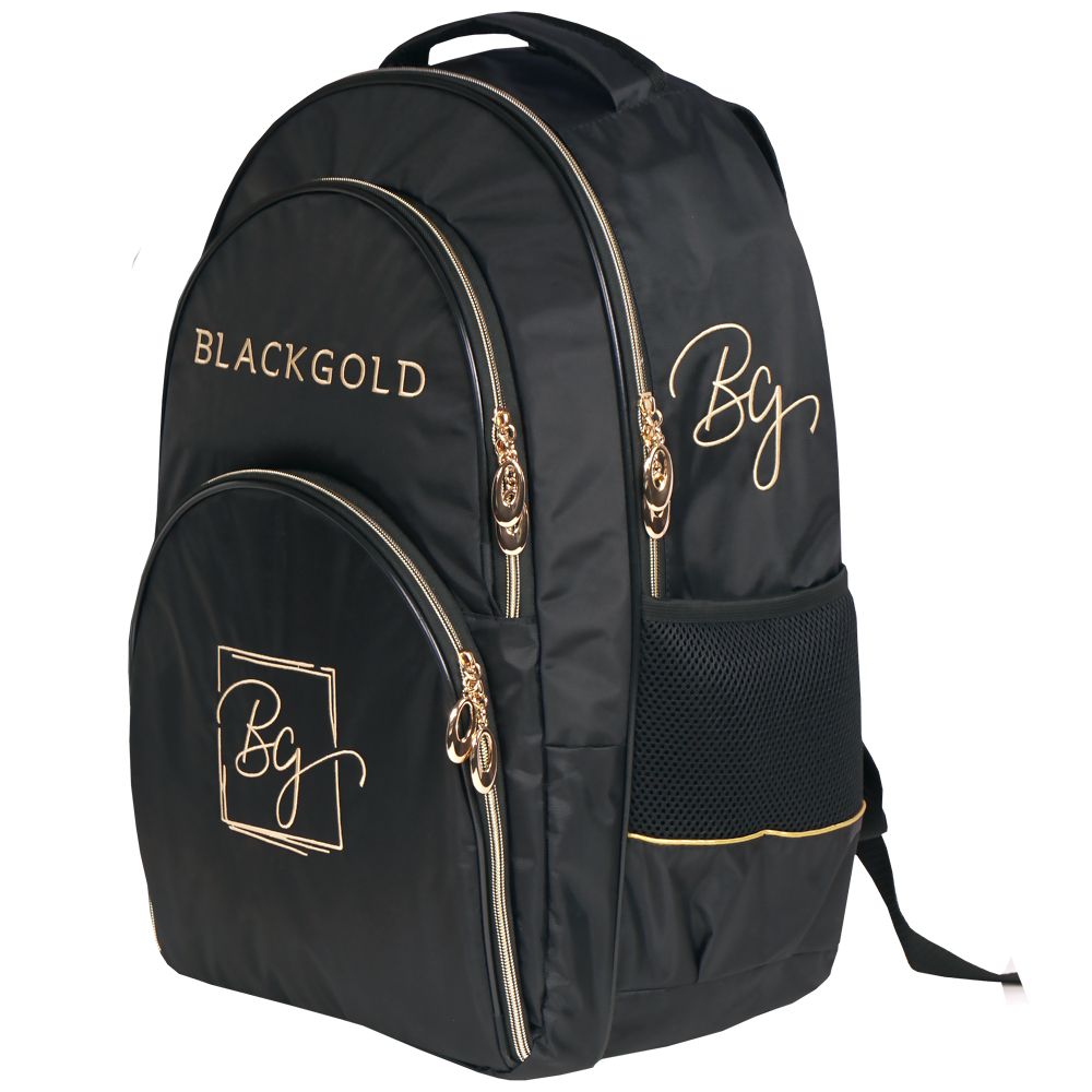 BG Backpack RG 223, Black, Gold Embroidery (XL)
