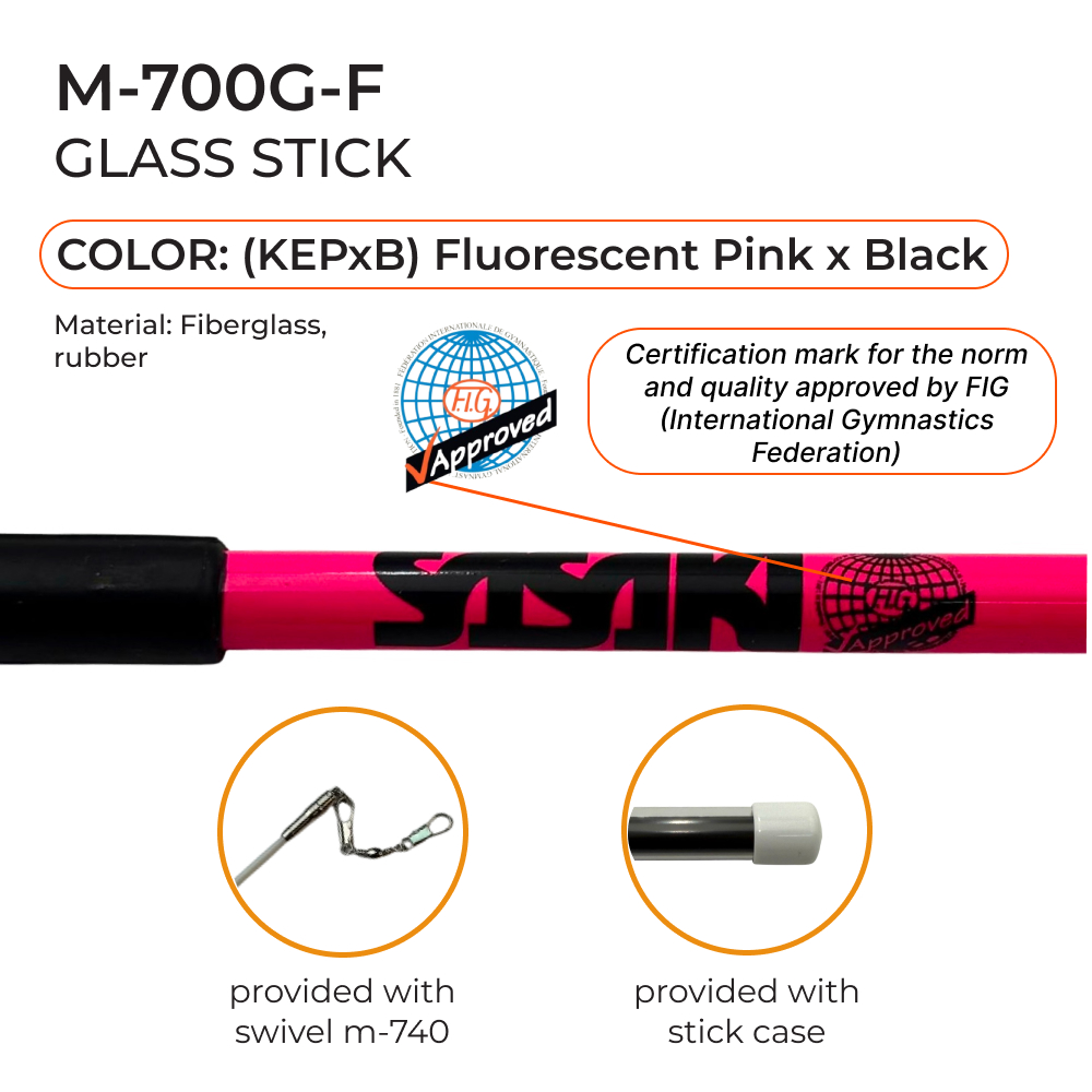 SASAKI Fiberglass Stick 60 cm Seniors M-700G-F FIG (KEPxB) view 2
