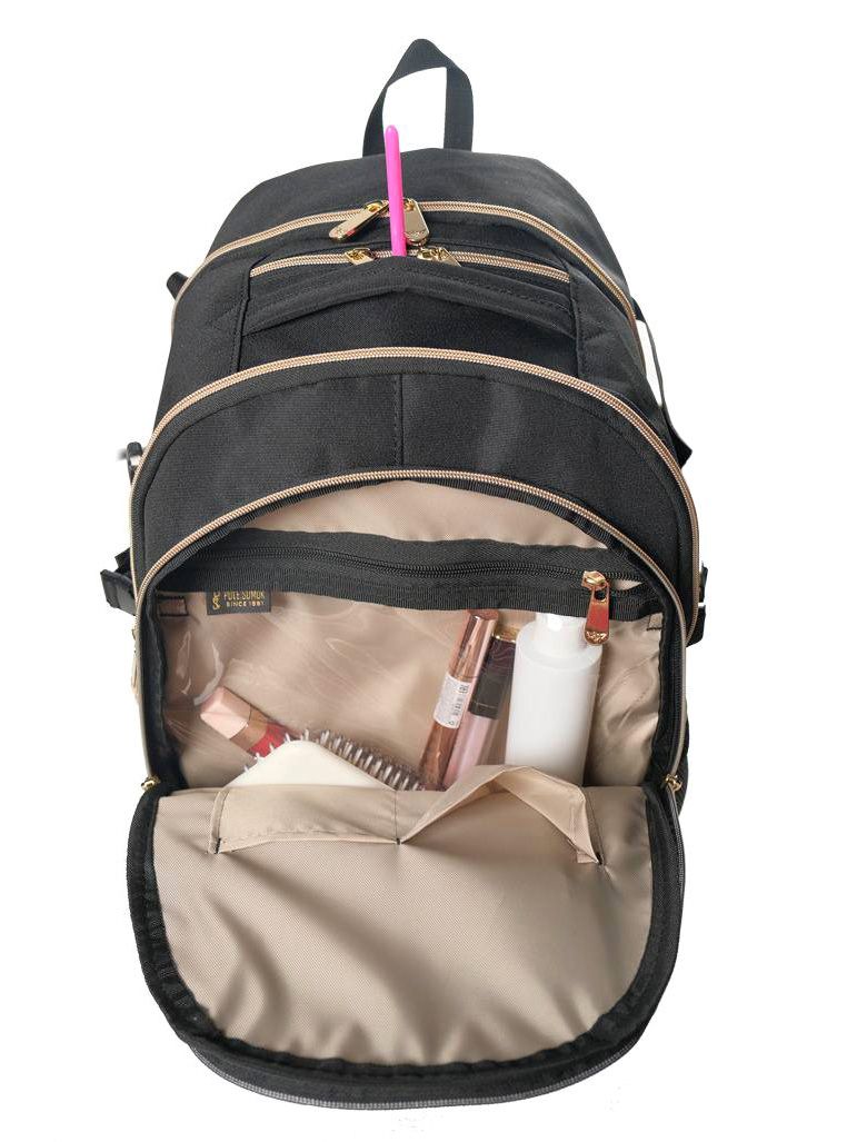 P.L.S "Champion Maxi" Gymnastics Backpack, Gold Embroidery (L) Blue* view 7