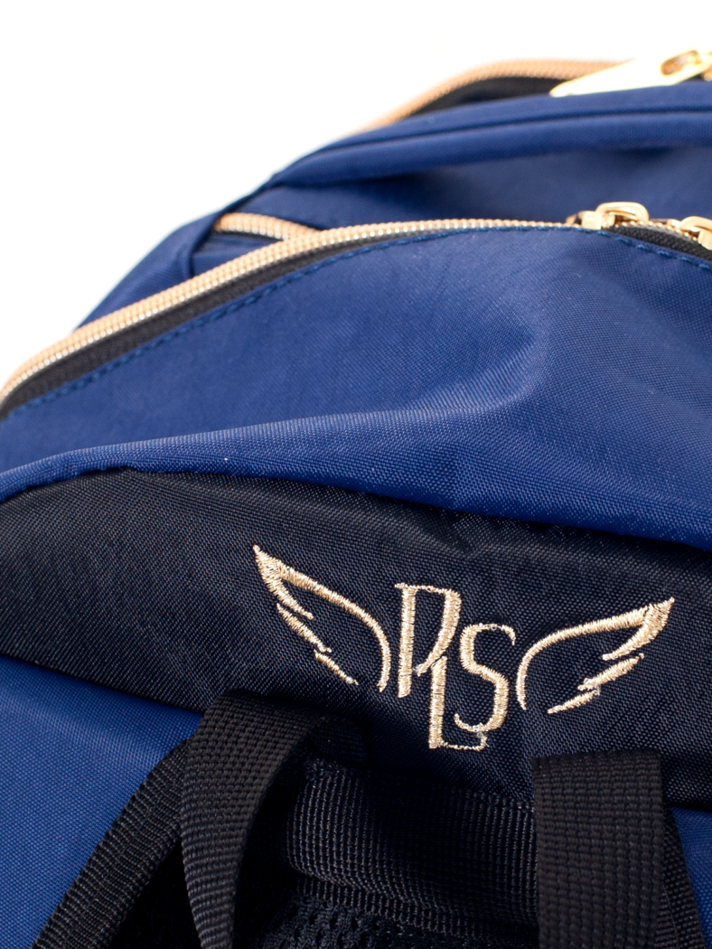 P.L.S "Champion Maxi" Gymnastics Backpack, Gold Embroidery (L) Blue* view 3