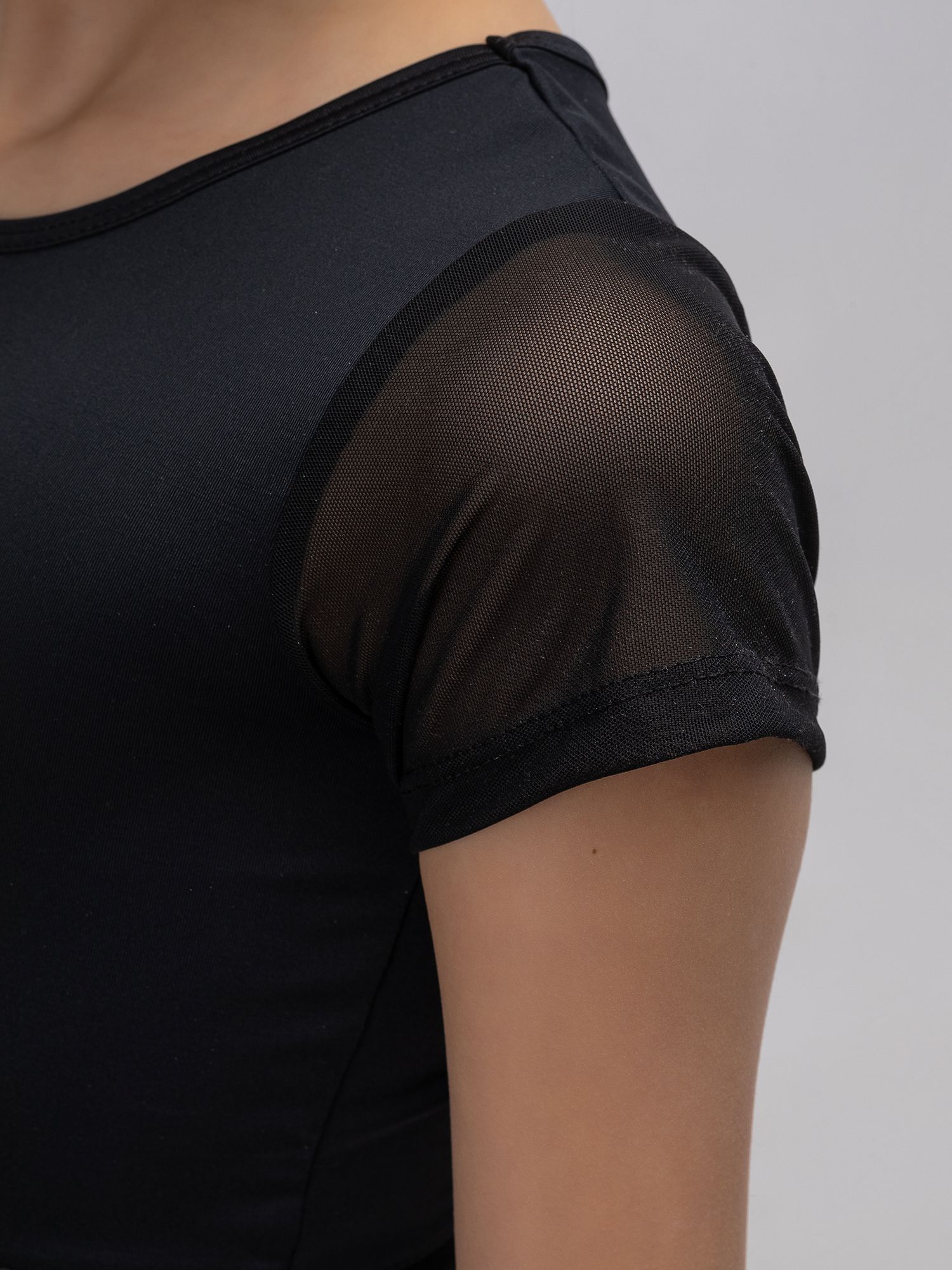 RIALITTA T-shirt with embroidery (32-40) Black* view 4