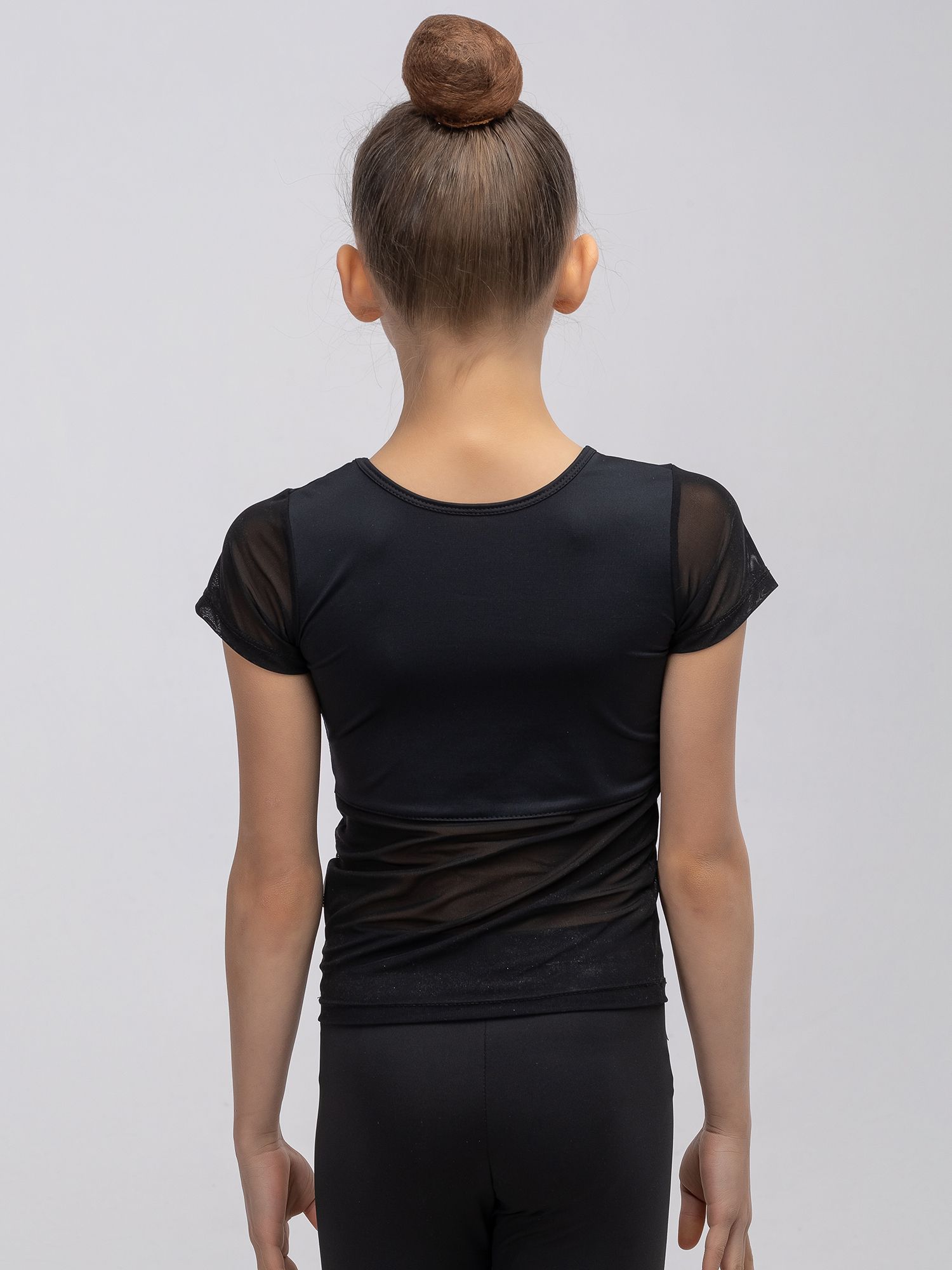 RIALITTA T-shirt with embroidery (32-40) Black* view 3