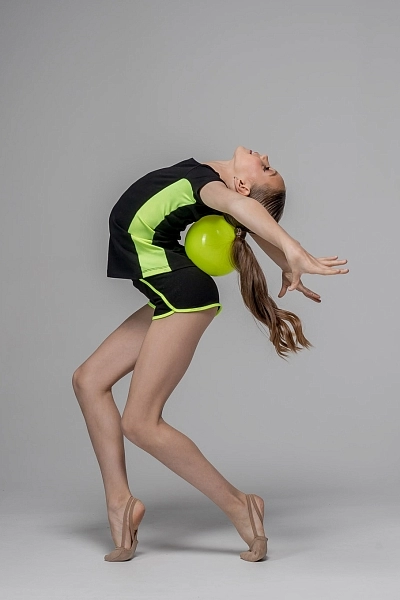 GF T-shirt "Gravity" Cotton, Black-Lime (32-40)* view 7