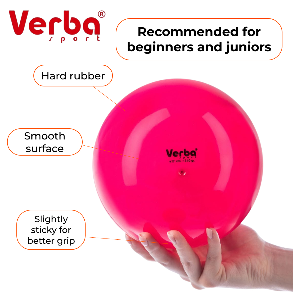 VERBA Sport Gymnastic ball 17 cm Juniors monochrome (Pink) view 2