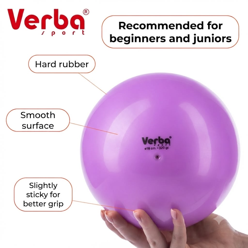 VERBA Sport Gymnastic ball 16 cm Juniors monochrome (Lilac) view 2