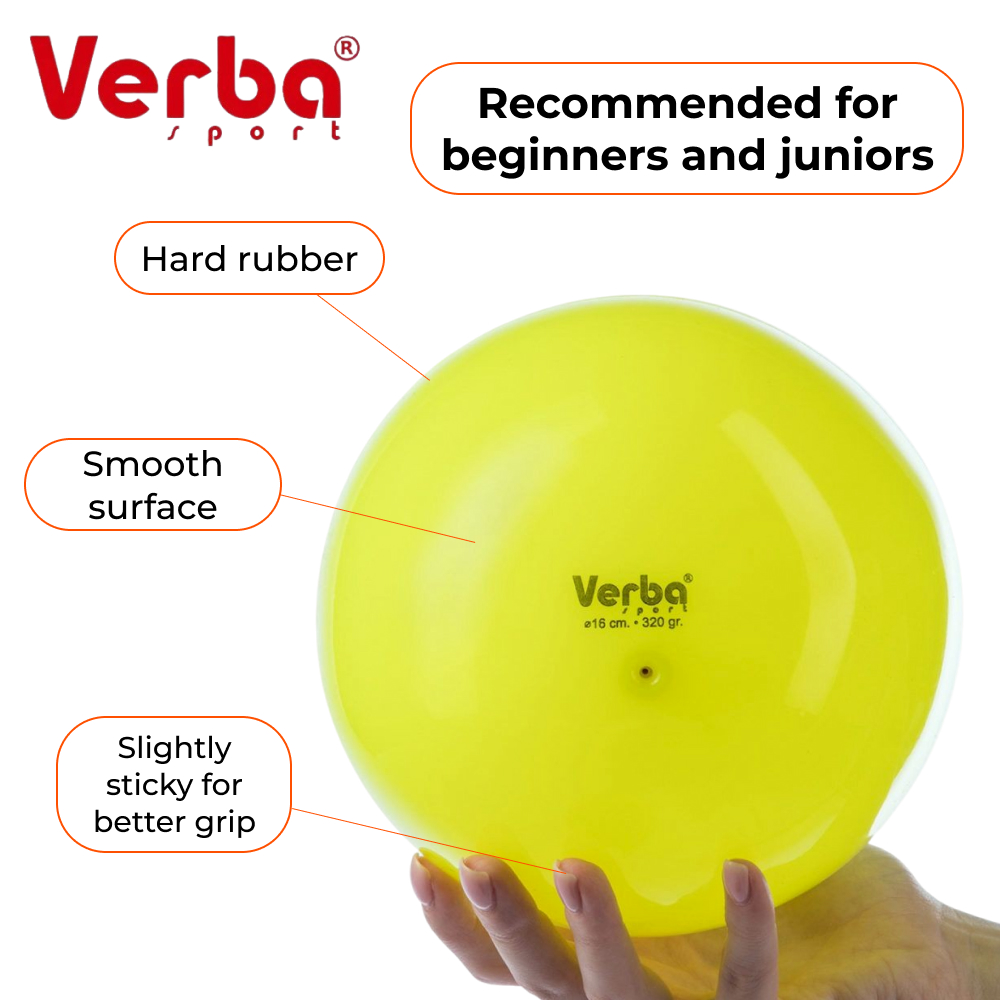 VERBA Sport Gymnastic ball 16 cm Juniors monochrome (Lemon) view 2
