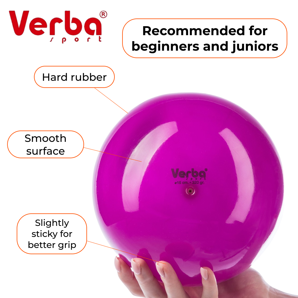 VERBA Sport Gymnastic ball 16 cm Juniors monochrome (Violet) view 2