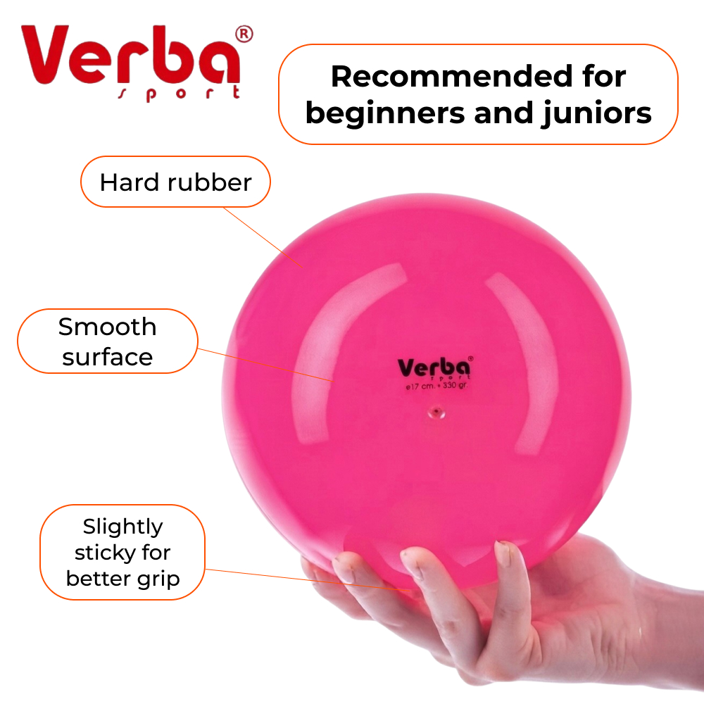 VERBA Sport Gymnastic ball 17 cm Juniors monochrome (Pink Neon) view 2