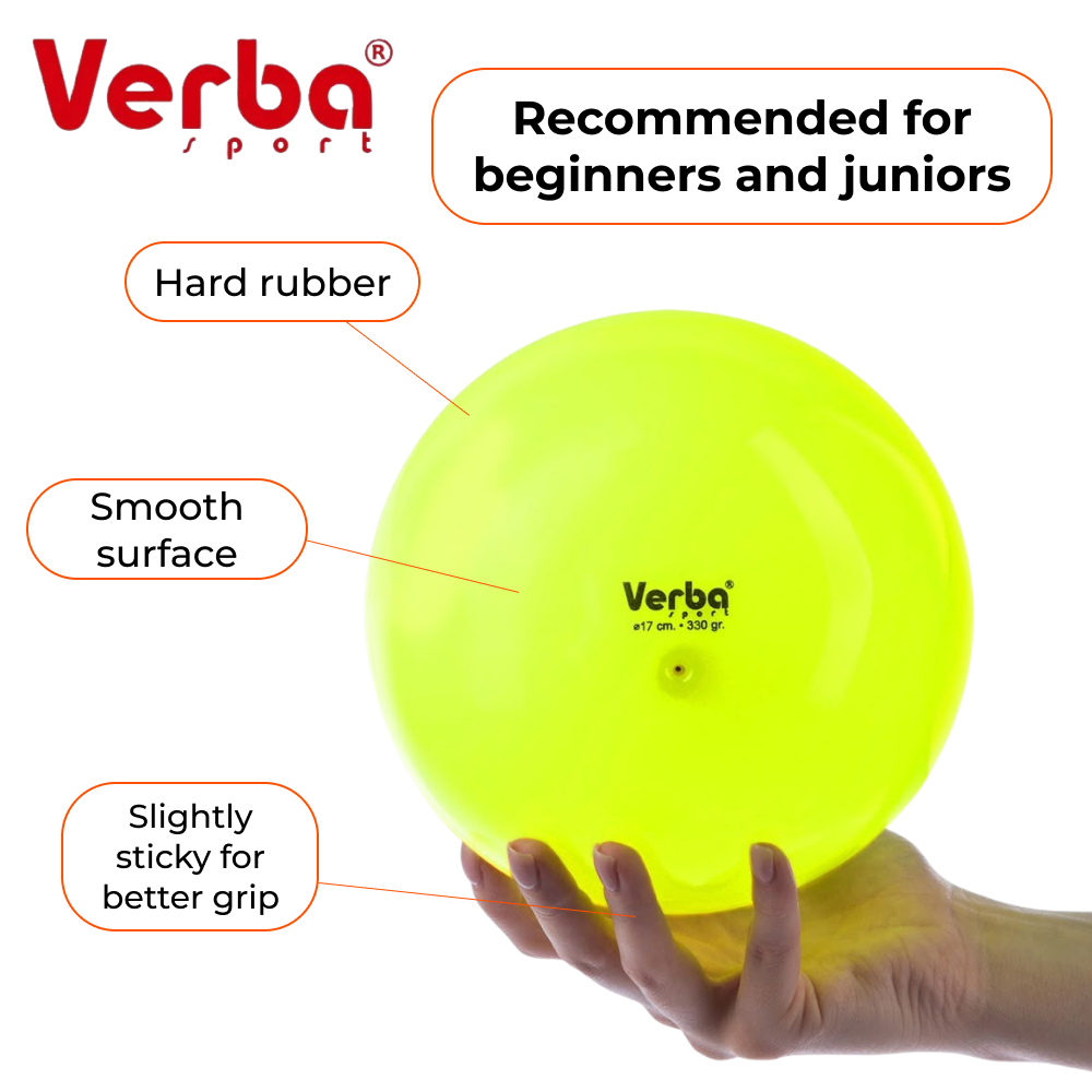 VERBA Sport Gymnastic ball 17 cm Juniors monochrome (Lemon) view 2