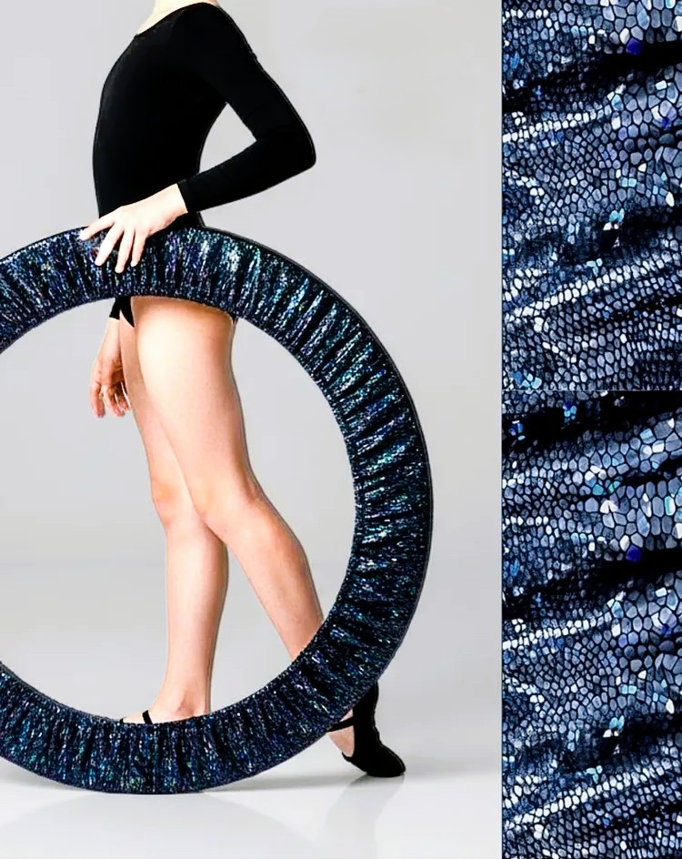 RG Hoop cover "Sampo" Blue-Black, Hologram, Free size (60-90cm)*