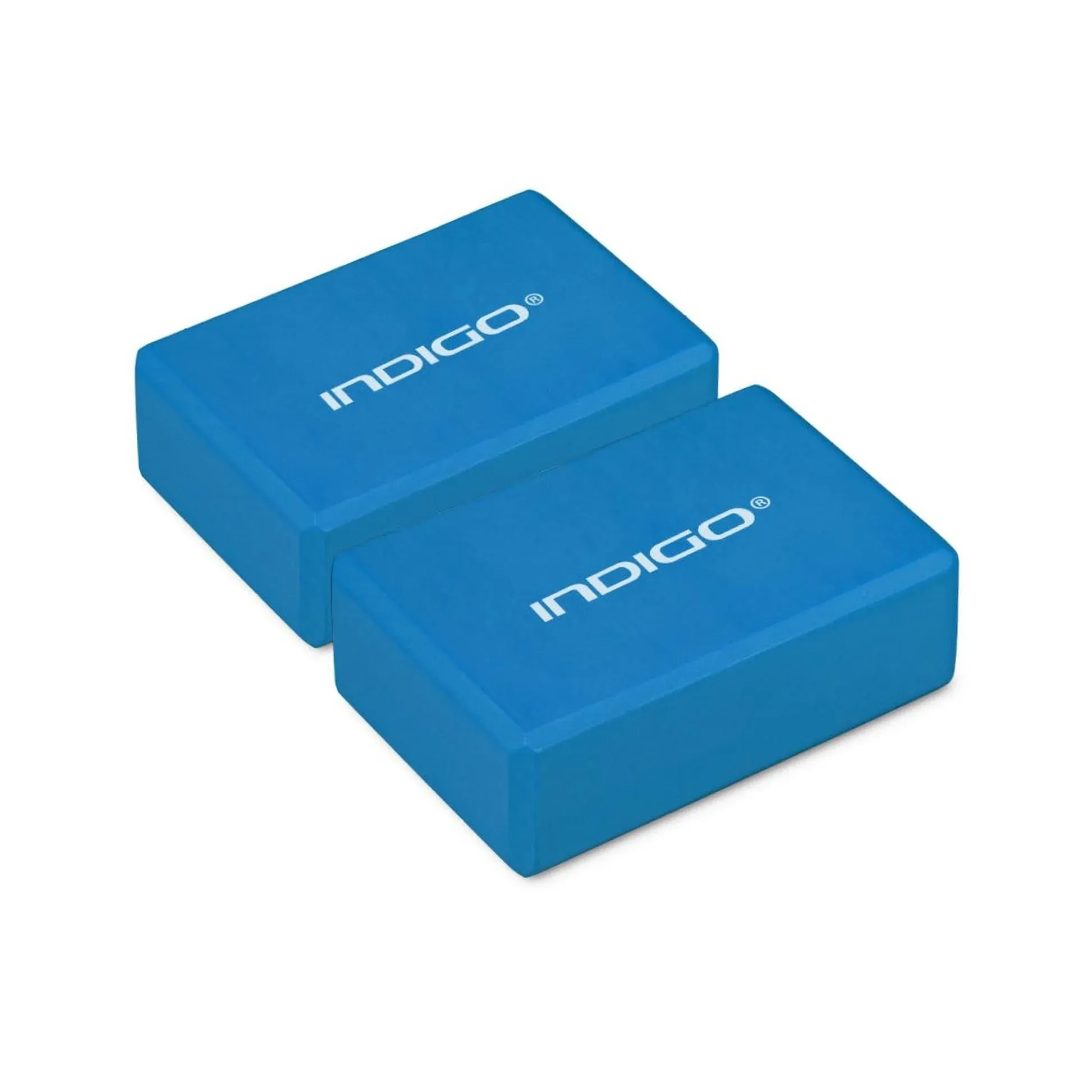 INDIGO EVA Foam and Lightweight Non-Slip  Block 22.8x15.2x7.6 cm (Blue) view 2