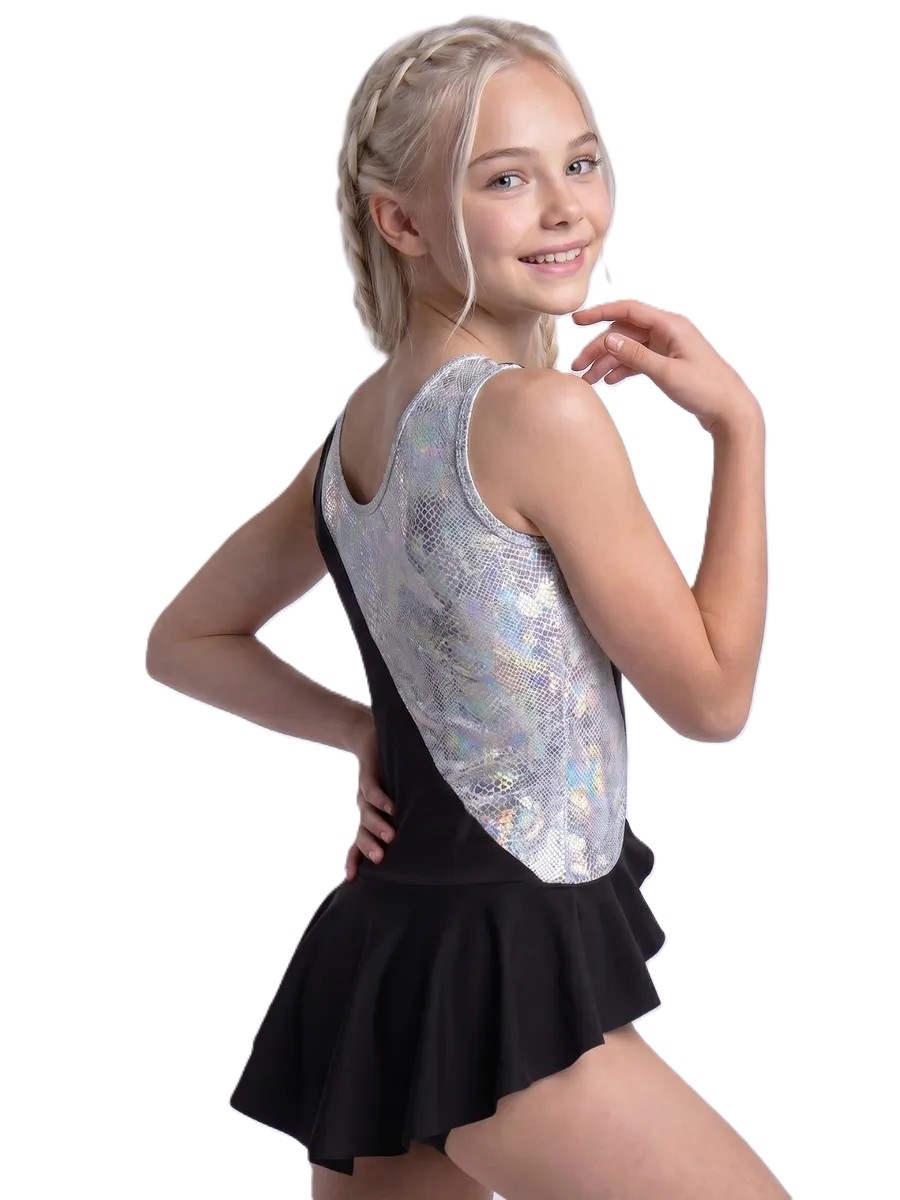 LIVADI RG Leotard, w/o rhinestones, Black-Silver (32-36)* view 7