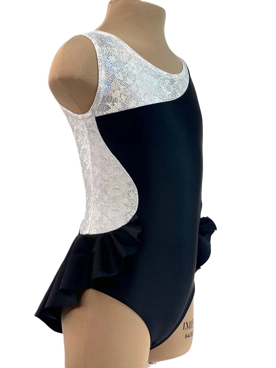 LIVADI RG Leotard, w/o rhinestones, Black-Silver (32-36)* view 5