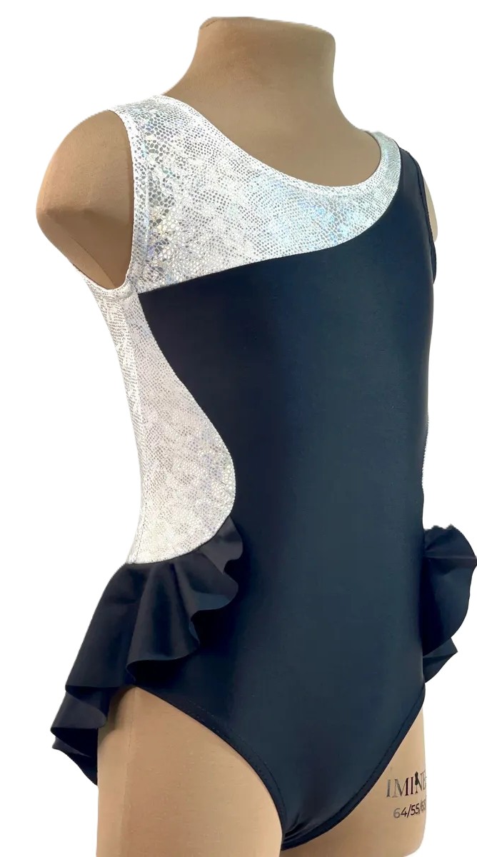 LIVADI RG Leotard, w/o rhinestones, Black-Silver (32-36)* view 4