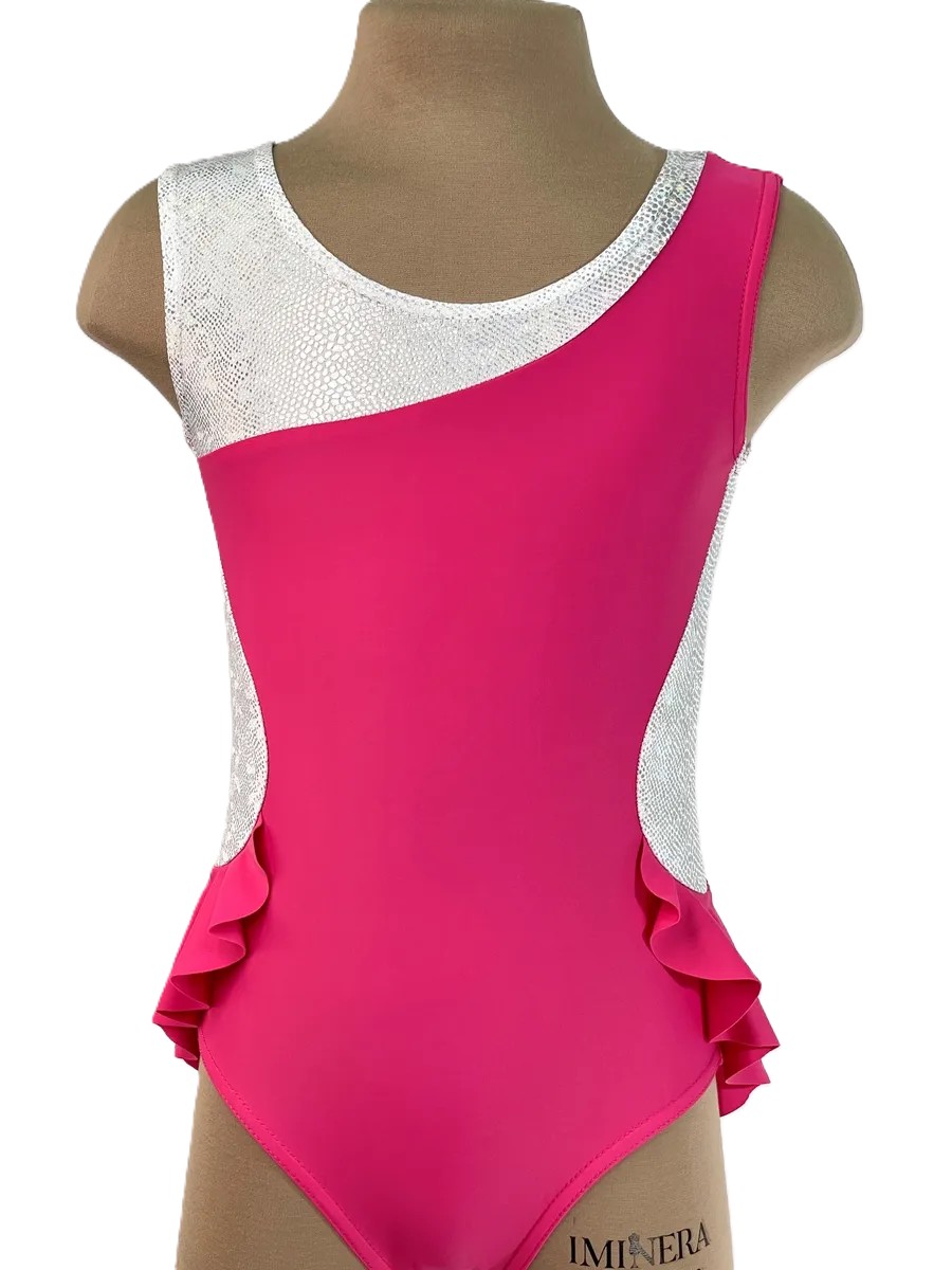 LIVADI RG Leotard, w/o rhinestones, Pink-Silver (32-36)* view 3