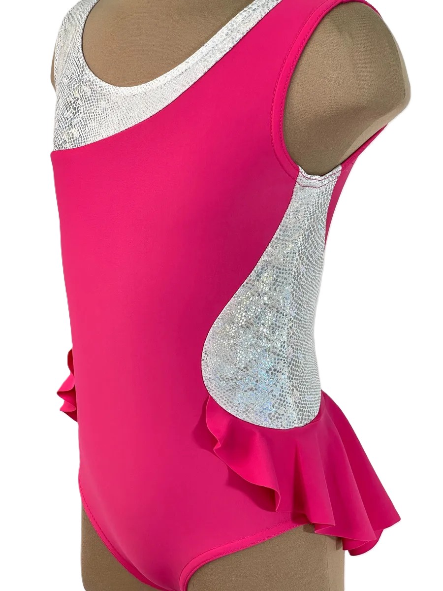 LIVADI RG Leotard, w/o rhinestones, Pink-Silver (32-36)* view 5