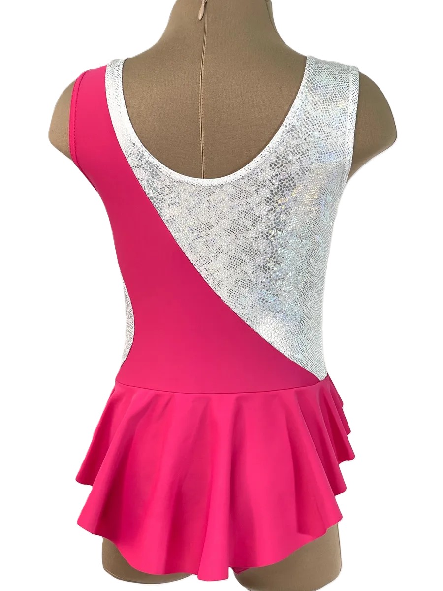 LIVADI RG Leotard, w/o rhinestones, Pink-Silver (32-36)* view 4