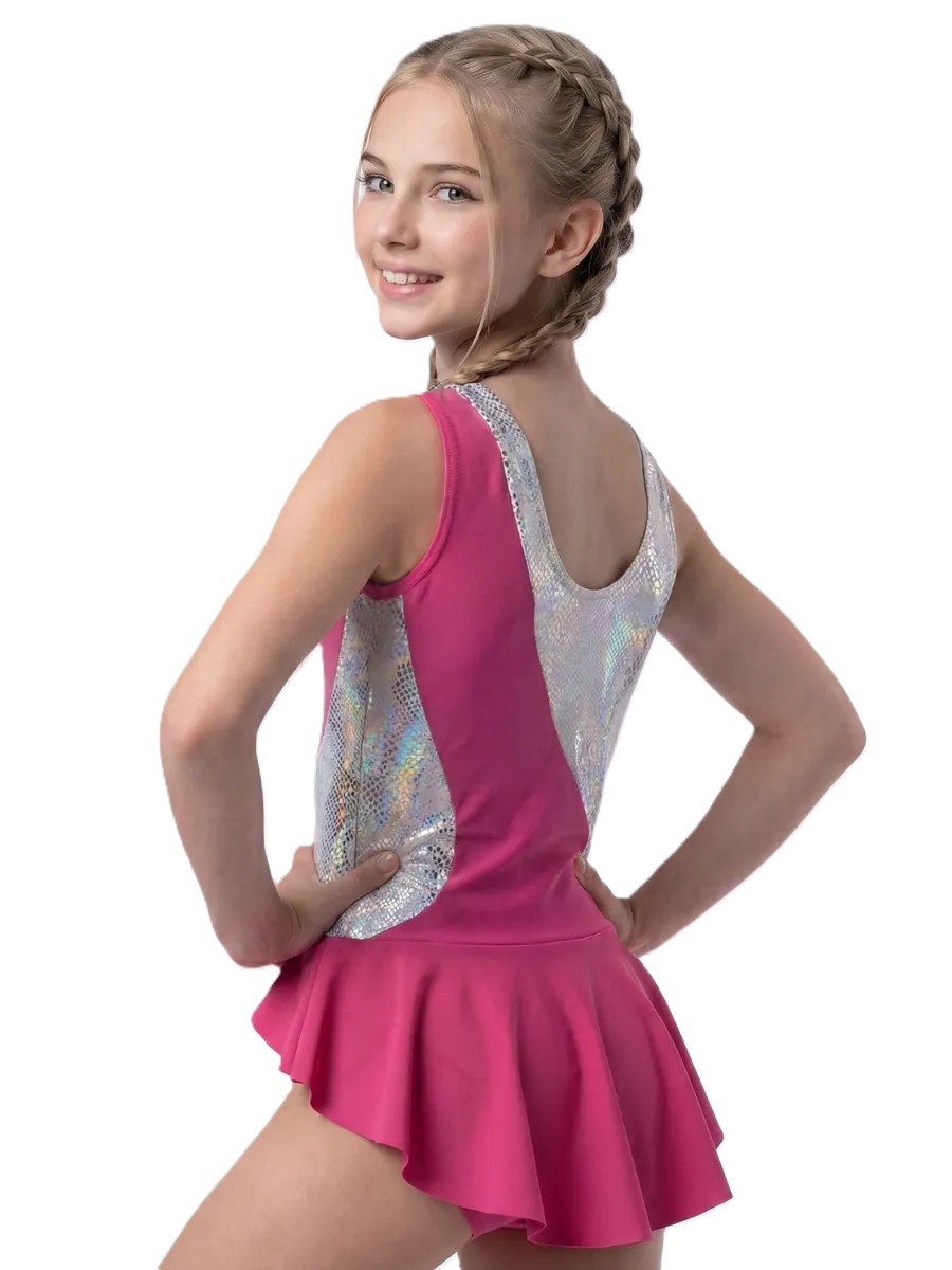 LIVADI RG Leotard, w/o rhinestones, Pink-Silver (32-36)* view 7
