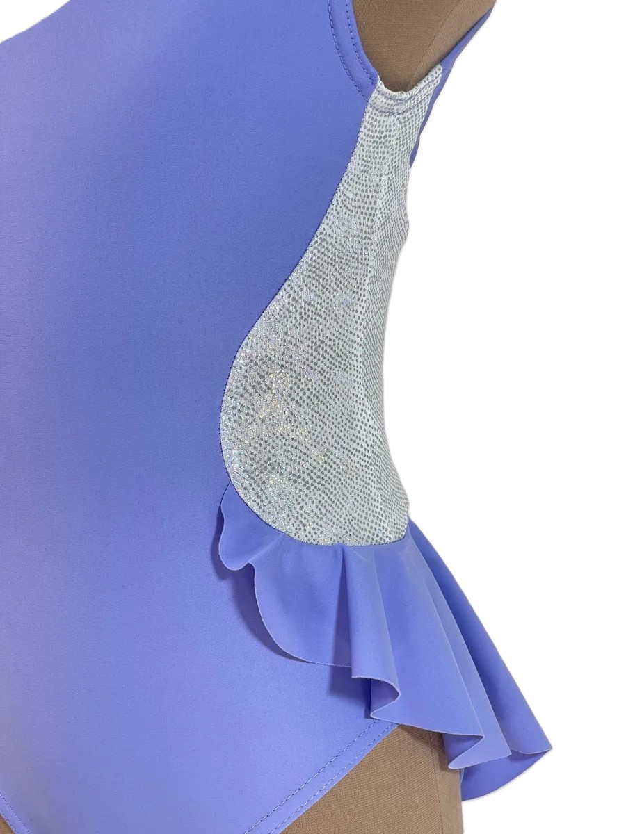 LIVADI RG Leotard, w/o rhinestones, Lilac-Silver (32-36)* view 6