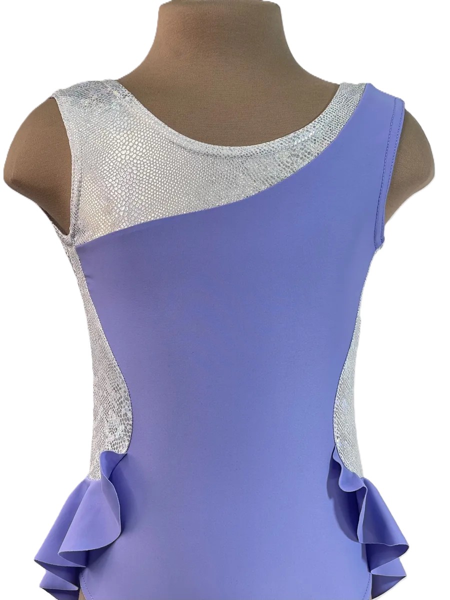 LIVADI RG Leotard, w/o rhinestones, Lilac-Silver (32-36)* view 3