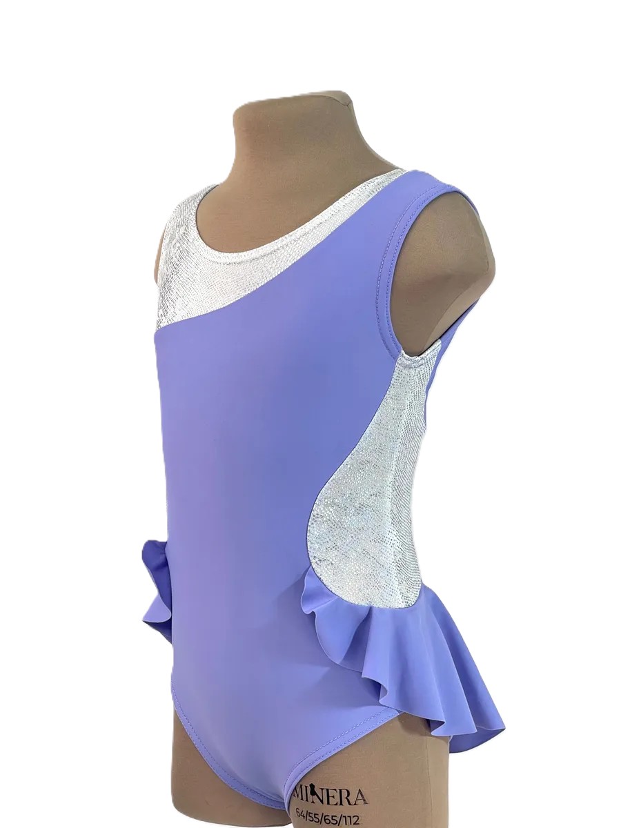 LIVADI RG Leotard, w/o rhinestones, Lilac-Silver (32-36)* view 4