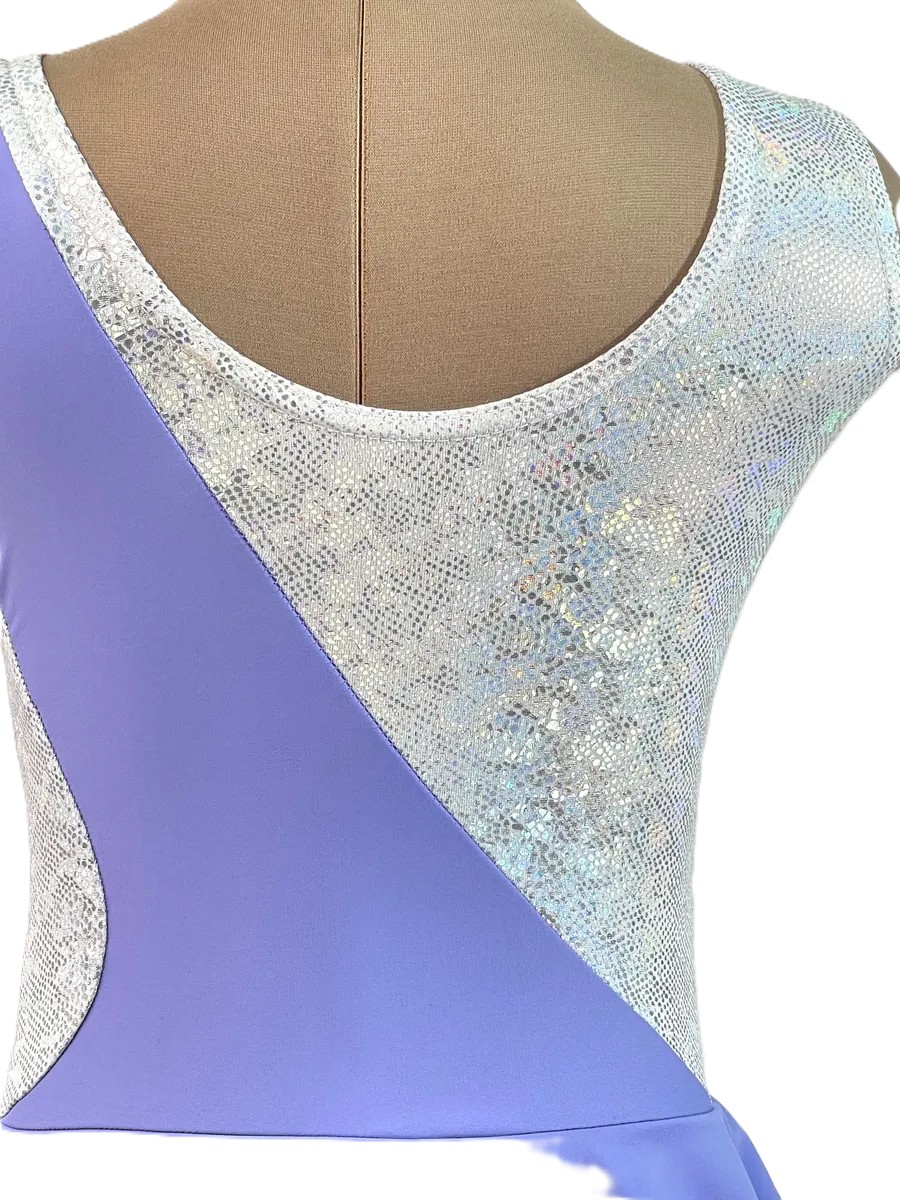 LIVADI RG Leotard, w/o rhinestones, Lilac-Silver (32-36)* view 5