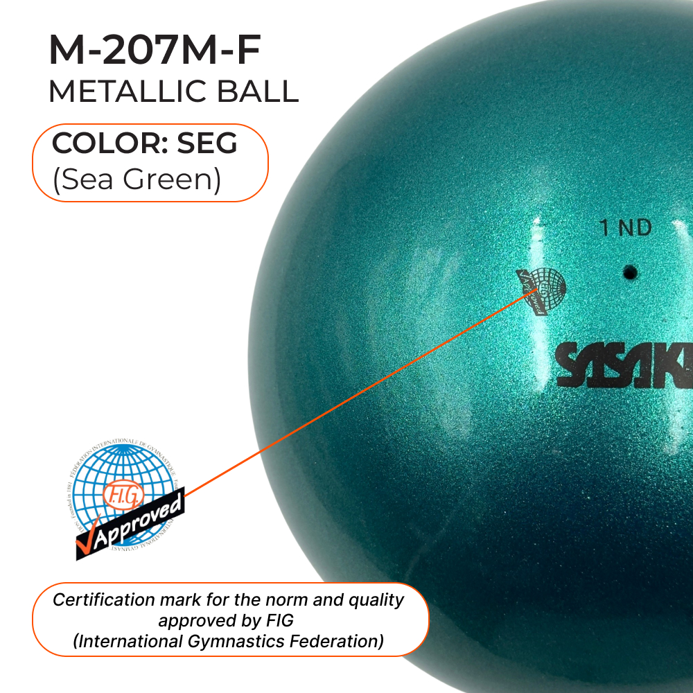 SASAKI 18.5cm Metallic Ball Seniors M-207 M FIG (SEG) view 2