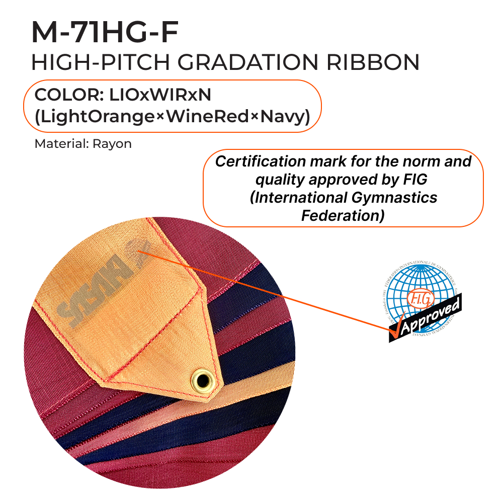 SASAKI Gymnastic ribbon 6 m M-71HG-F FIG (LIOxWIRxN) view 2