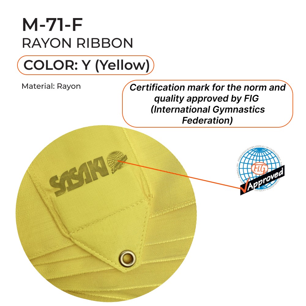 SASAKI Gymnastic ribbon 6 m M-71-F FIG (Y) view 2