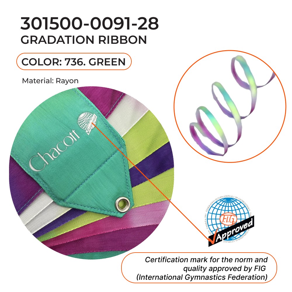 CHACOTT GRADATION Gymnastic ribbon 5 m 301500 0091-28 FIG (736) view 2