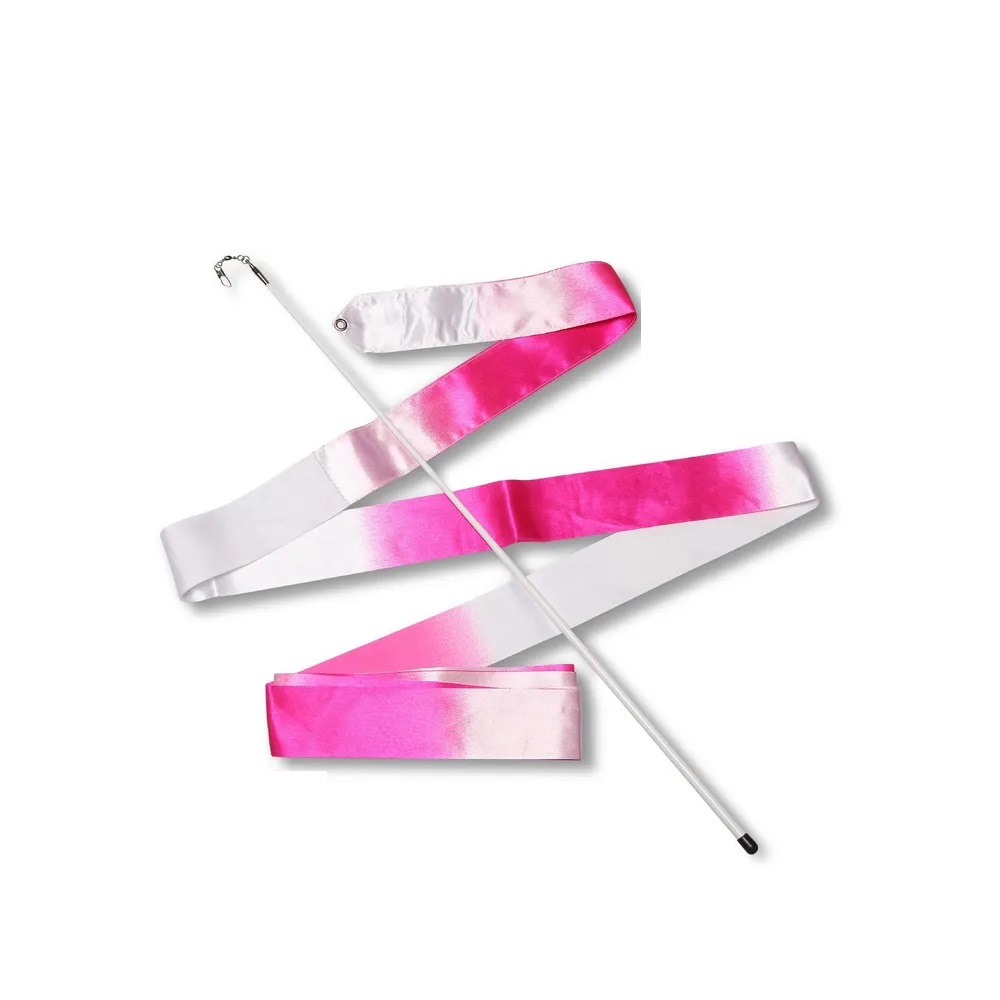 INDIGO Ribbon with stick 4m, АВ-236-14, Pink-White.