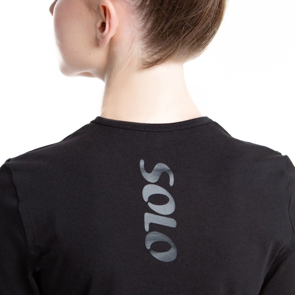SOLO Cotton longsleeve with thumb hole «Total Black» (34-46) view 4