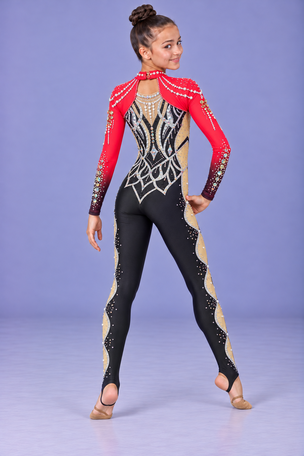 RG Leotard  "Scarlet Majesty" 38 (145-158cm) view 3
