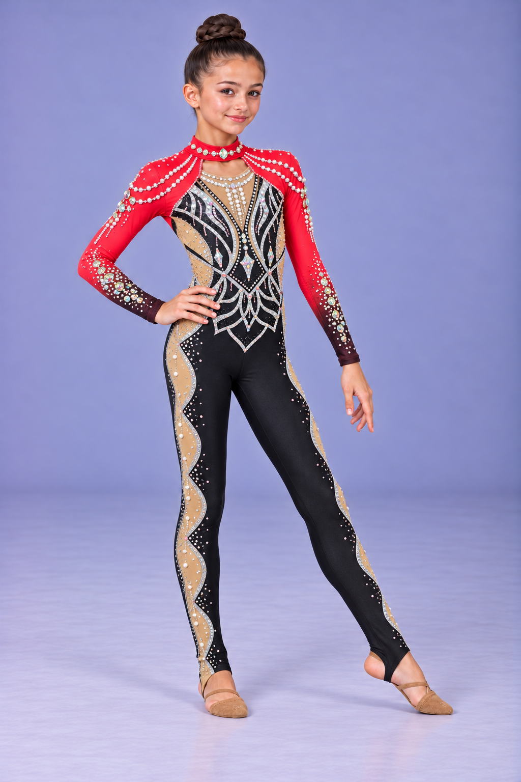 RG Leotard  "Scarlet Majesty" 38 (145-158cm) view 2