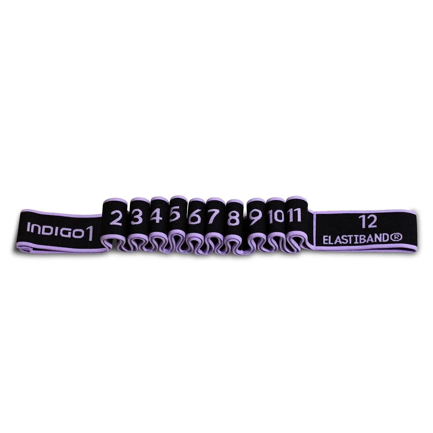 INDIGO Band with 12 loops, IN149, Black-Lilac (MEDIUM) view 4