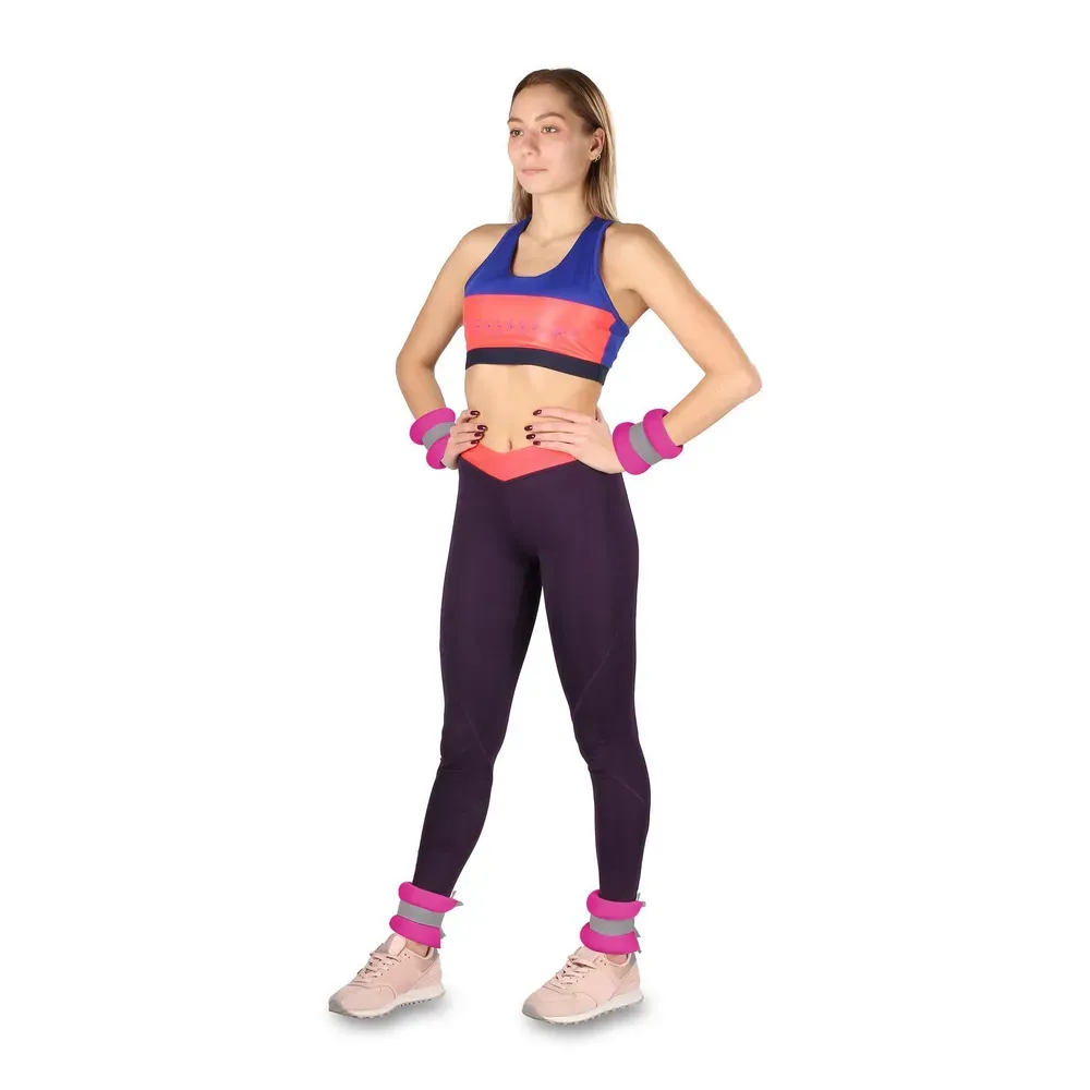 INDIGO Leg weights 0,2 kg SM-149 Neoprene (Pink) view 5