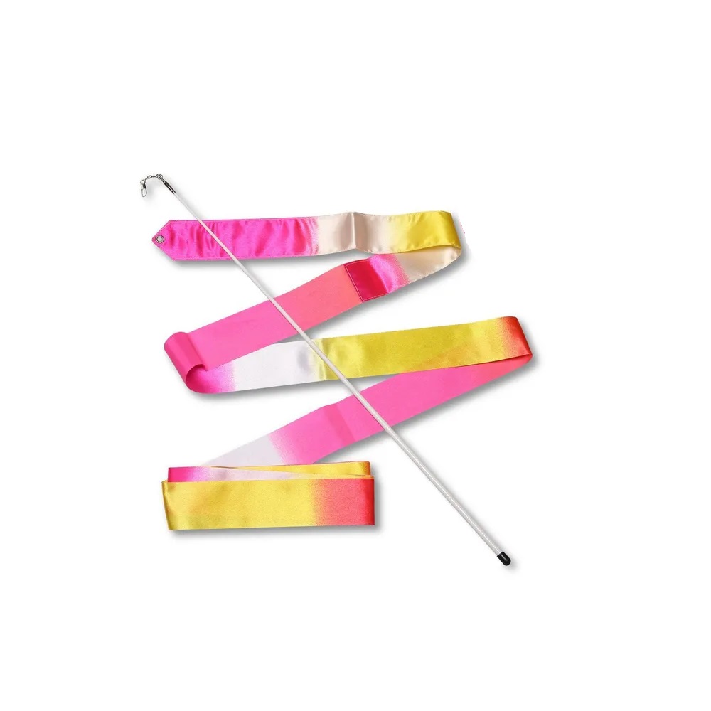 INDIGO Ribbon with stick 6m, АВ-236-16, White-Yellow-Pink.*