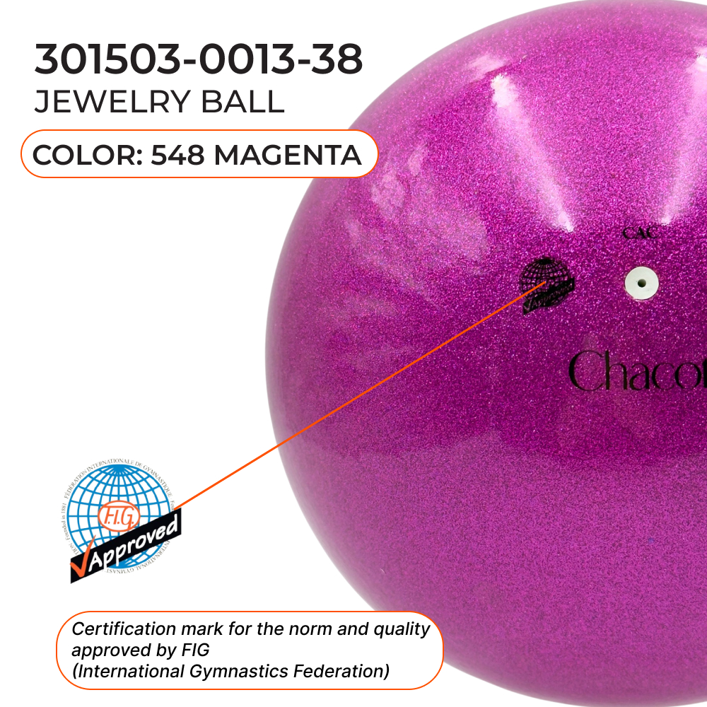 CHACOTT 18,5 cm Jewelry Ball Seniors 3015030013-98 FIG, Magenta (548) view 2
