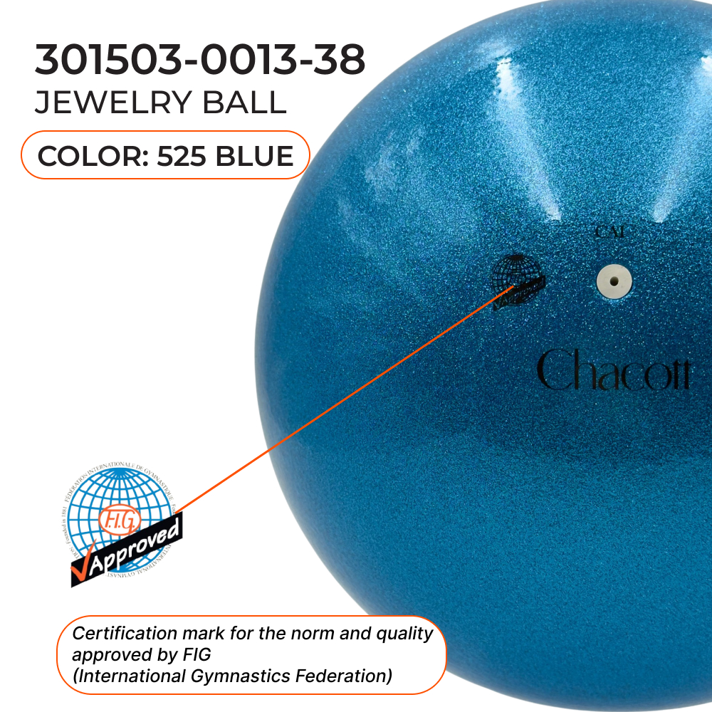 CHACOTT 18,5 cm Jewelry Ball Seniors 3015030013-98 FIG, Blue (525) view 2