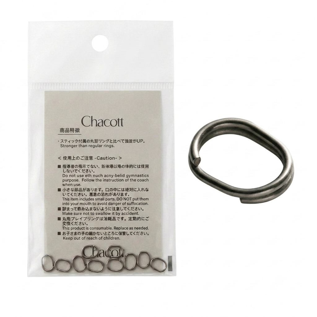 CHACOTT Oval Brave Rings for stick 301502-0038-28, Silver (10 pcs)