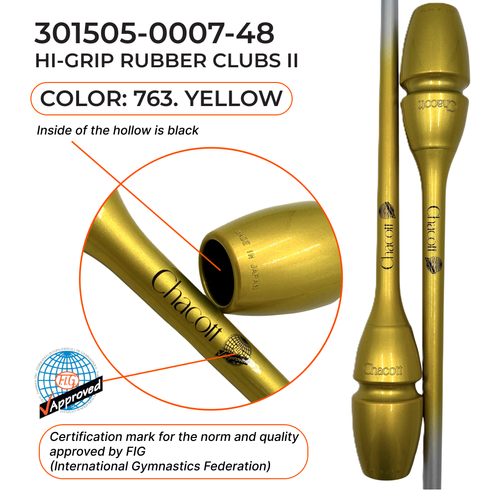 CHACOTT Rubber club 41 cm Junior Hi-Grip ll, 301505 0007-48 FIG, Yellow (763) view 2
