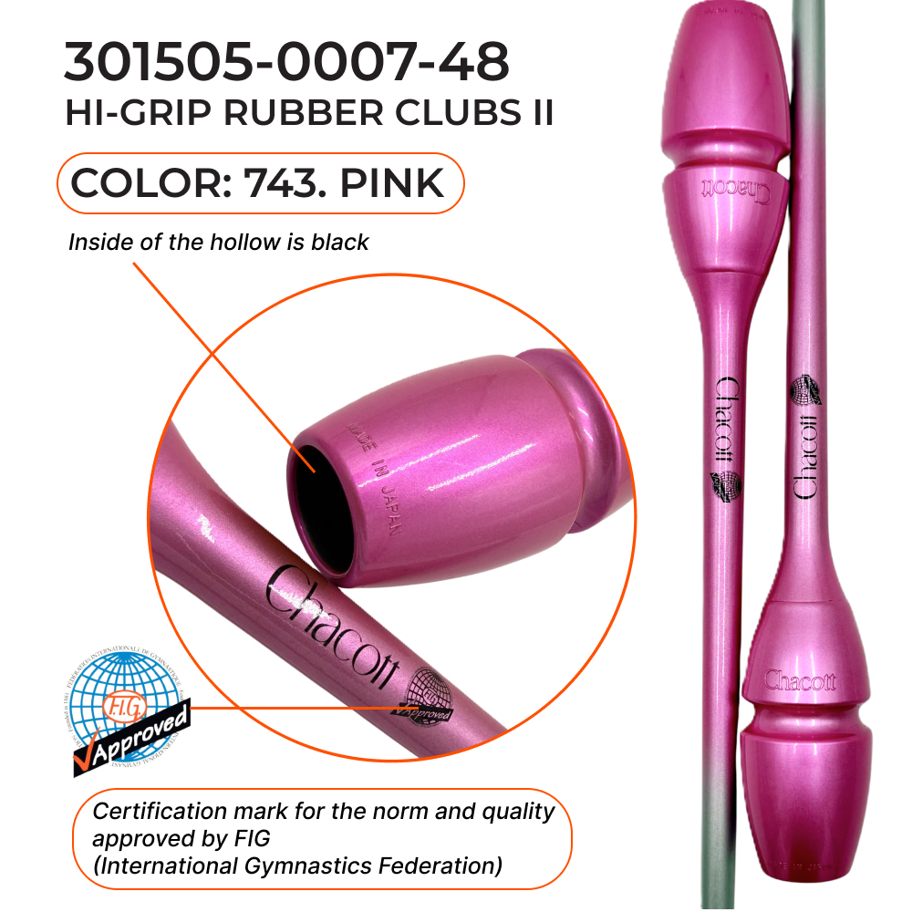 CHACOTT Rubber club 41 cm Junior Hi-Grip ll, 301505 0007-48 FIG, Pink (743) view 2
