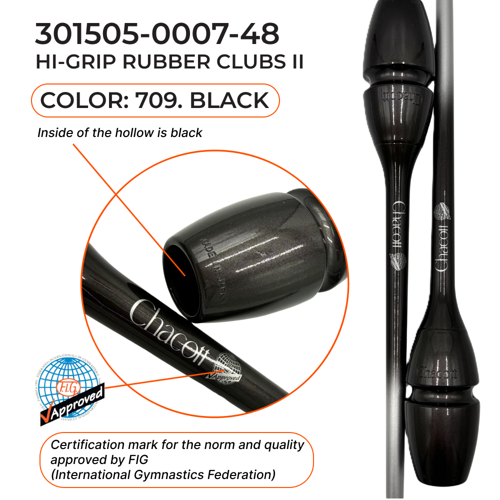 CHACOTT Rubber club 41 cm Junior Hi-Grip ll, 301505 0007-48 FIG, Black (709) view 2