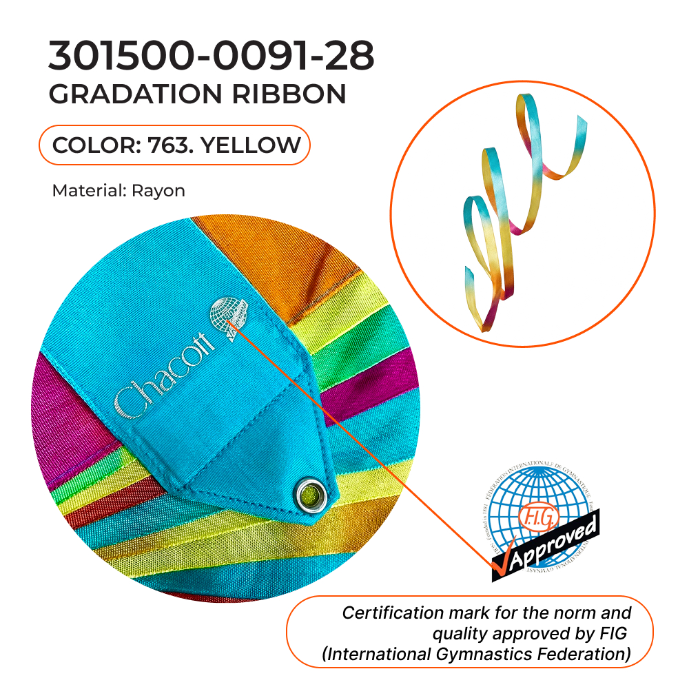 CHACOTT GRADATION Gymnastic ribbon 5 m 301500 0091-28 FIG (763) view 2