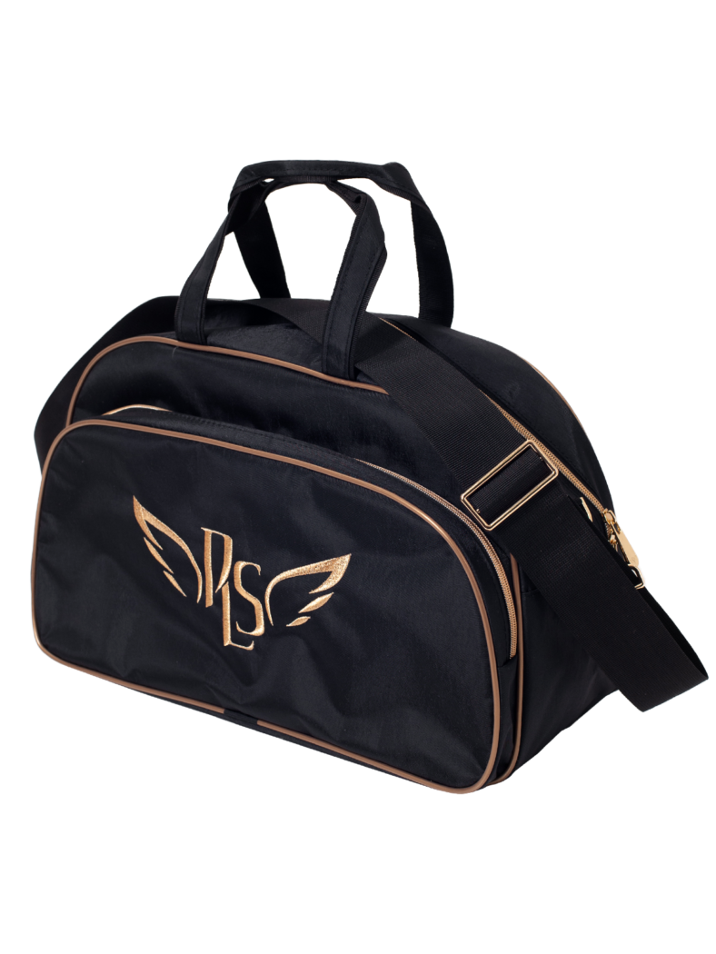 P.L.S "Tiffany" Gymnastics Bag, Gold Embroidery, Black* view 6