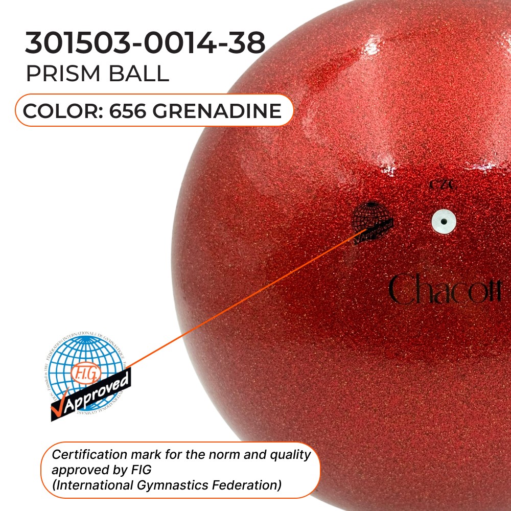 CHACOTT 18.5 cm Prism Ball Seniors 301503 0014-98 FIG Granadine (656) view 2