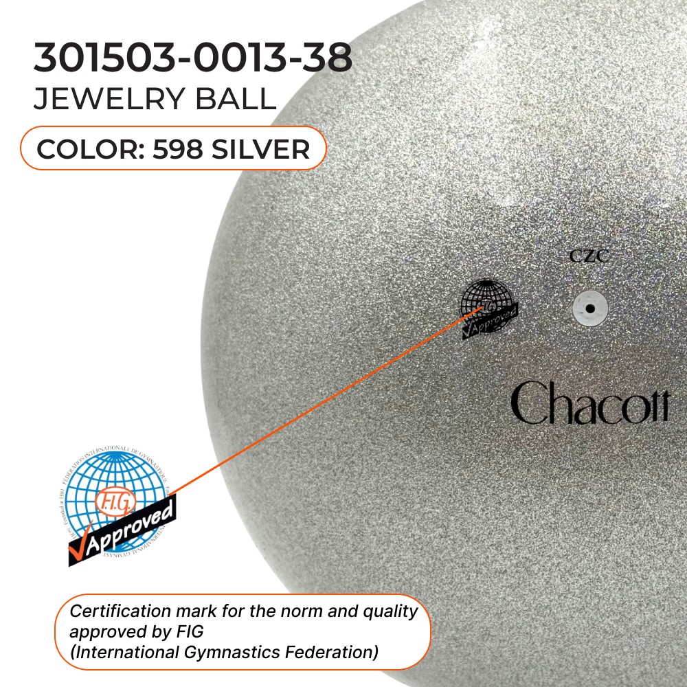 CHACOTT 18,5 cm Jewelry Ball Seniors 3015030013-98 FIG Silver (598) view 2